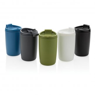 Mug en PP recyclé avec couvercle à bascule publicitaire - 300ml - BASCULA