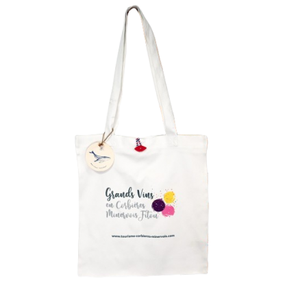 Tote Bag En Polyester Recyclé SEAQUAL 225g 38x42cm AQABA Avec Marquage