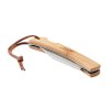 Couteau Pliable En Acier Inoxydable Et Bambou MANO Fermé Avec Marquage Couteau Pliable En Acier Inoxydable Et Bambou MANO Fermé Avec Marquage