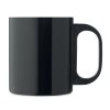 Mug Double Paroi En Acier Inoxydable 300ml TANISS Noir Côté Droit