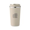Mug Double Paroi En Acier Inoxydable 510ml BRACE Gravé Beige
