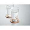 Set De 6 Sous Verres Ronds En Bambou BAYIN Démonstration Avec Verres Set De 6 Sous Verres Ronds En Bambou BAYIN Démonstration Avec Verres