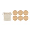 Set De 6 Sous Verres Ronds En Bambou BAYIN Les 6 Set De 6 Sous Verres Ronds En Bambou BAYIN Les 6