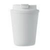 Mug Double Paroi En Plastique Recyclé 300ml TRIDUS Blanc Bec Fermé Mug Double Paroi En Plastique Recyclé 300ml TRIDUS Blanc Bec Fermé