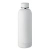 Bouteille Isotherme En Acier Inoxydable Recyclé 500ml ATHENA Blanche Vue D'enseble