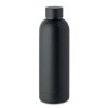 Bouteille Isotherme En Acier Inoxydable Recyclé 500ml ATHENA Noir Vue Ensemble