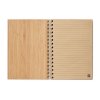 Carnet A5 En Bambou BRAM Ouvert Première Page Carnet A5 En Bambou BRAM Ouvert Première Page
