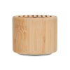 Enceinte Sans Fil Bluetooth En Bambou ROUND LUX De Dos