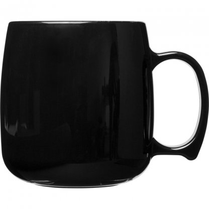 Mug Résistant En Plastique SAN 300ml CLASSIC Noir Coté