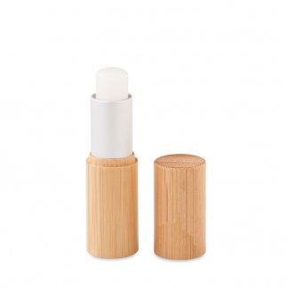 Baume à lèvres naturel promotionnel dans un étui en bambou - GLOSS LUX