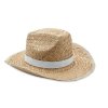 Chapeau En Paille Naturelle TEXAS Blanc Chapeau En Paille Naturelle TEXAS Blanc