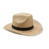 Chapeau En Paille Naturelle TEXAS Noir Photo Principale Chapeau En Paille Naturelle TEXAS Noir Photo Principale