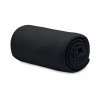 Couverture Polaire En PET Recyclé 120x150cm BOGDA Noir Enroulée Couverture Polaire En PET Recyclé 120x150cm BOGDA Noir Enroulée