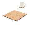 Jeu De 4 Sous Verres En Forme De Puzzle En Bambou LEPY Sous Verres
