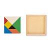 Jeu De Puzzle En Bois Coloré TANGRAM Jeu Or De Sa Boîte En Bois Jeu De Puzzle En Bois Coloré TANGRAM Jeu Or De Sa Boîte En Bois