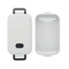 Lunch Box En PP Recyclé Avec Couvercle Hermétique 800ml INDUS Blanche Ouverte Lunch Box En PP Recyclé Avec Couvercle Hermétique 800ml INDUS Blanche Ouverte