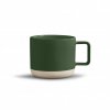 Mug Avec Effet Biscuit En Céramique 320ml LUCIE Vert Mug Avec Effet Biscuit En Céramique 320ml LUCIE Vert