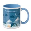Mug En Céramique Avec Intérieur Et Poignée Colorés 300ml SUBLIMCOLY Bleu Avec Sublimation
