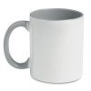 Mug En Céramique Avec Intérieur Et Poignée Colorés 300ml SUBLIMCOLY Gris Dos