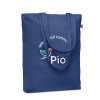 Sac Shopping En Coton Biologique 270g 38x9x42cm COCO Bleu Marine Avec Marquage