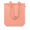 Sac Shopping En Coton Biologique 270g 38x9x42cm COCO Orange Saumon De Face