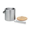 Seau à Glace En Acier Inoxydable Et Bambou 1,2L KOKKOLA Ouvert Seau à Glace En Acier Inoxydable Et Bambou 1,2L KOKKOLA Ouvert