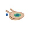 Set De Raquettes En Fibres De Bois RAQUET Avec Marquage