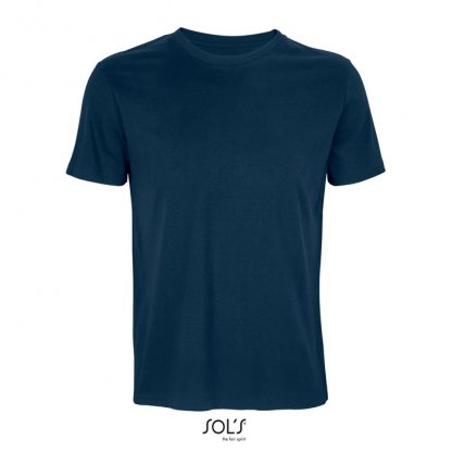 T Shirt Mixte En Coton Et Polyester Recyclés 170g ODYSSEY Bleu Marine De Face