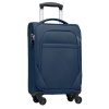 Valise Cabine En PET Recyclé VOYAGE Bleu Marine De Côté