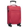 Valise Cabine En PET Recyclé VOYAGE Rouge De Côté