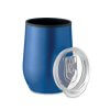 Verre Double Paroi En Acier Inoxydable Avec Couvercle 350ml CHIN CHAN Bleu Ouvert Verre Double Paroi En Acier Inoxydable Avec Couvercle 350ml CHIN CHAN Bleu Ouvert