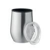 Verre Double Paroi En Acier Inoxydable Avec Couvercle 350ml CHIN CHAN Gris Ouvert Verre Double Paroi En Acier Inoxydable Avec Couvercle 350ml CHIN CHAN Gris Ouvert