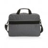 Sacoche Pour Ordinateur 15,6 En PET Recyclé SWISS PEAK Grise De Dos