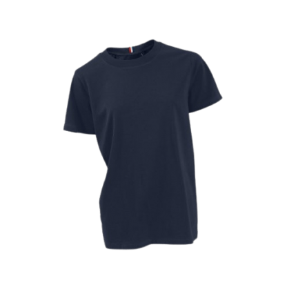 T Shirt Femme En Coton Biologique 180g LUCIENNE Bleu Marine