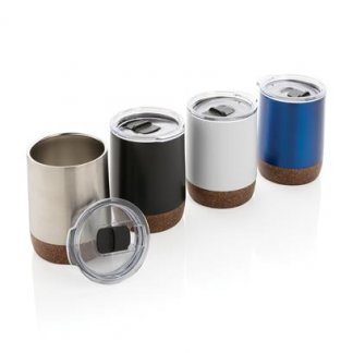 Tasse isotherme personnalisée en acier inoxydable recyclé et liège - 180ml - COFEE TO GO