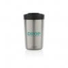 Mug Isotherme En Acier Inoxydable Recyclé 300ml ALYA Argent Avec Marquage