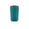 Mug Isotherme En Acier Inoxydable Recyclé 300ml ALYA Turquoise De Dos