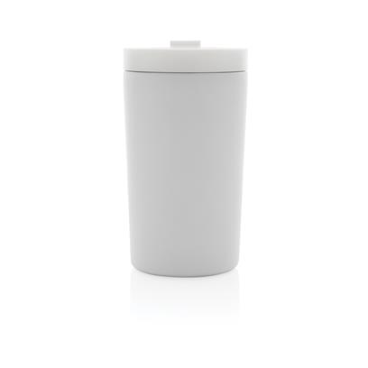 Mug Isotherme Et étanche En Acier Inoxydable Recyclé 300ml MUGMO Blanc De Dos