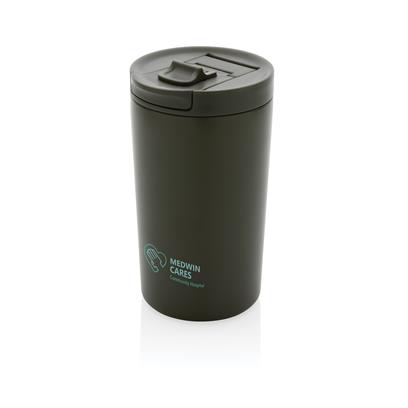 Mug Isotherme Et étanche En Acier Inoxydable Recyclé 300ml MUGMO Vert Avec Marquage