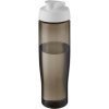 Bouteille Sport En Plastique Issu Des Océans Couvercle à Bascule 700ml ECO TEMPO Charbon Blanc Bouteille Sport En Plastique Issu Des Océans Couvercle à Bascule 700ml ECO TEMPO Charbon Blanc