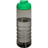 Bouteille Sport En Plastique Issu Des Océans Couvercle à Bascule 750ml ECO TREBLE Charbon Vert Bouteille Sport En Plastique Issu Des Océans Couvercle à Bascule 750ml ECO TREBLE Charbon Vert