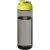 Bouteille Sport En Plastique Issu Des Océans Couvercle à Bascule 850ml ECO VIBE Charbon Vert Anis
