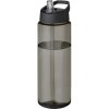Bouteille Sport En Plastique Issu Des Océans Couvercle Bec Verseur 850ml ECO VIBE Charbon