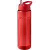 Bouteille Sport En Plastique Issu Des Océans Couvercle Bec Verseur 850ml ECO VIBE Rouge