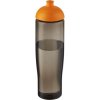 Bouteille Sport En Plastique Issu Des Océans Couvercle Dôme 700ml ECO TEMPO Charbon Orange