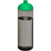 Bouteille Sport En Plastique Issu Des Océans Couvercle Dôme 850ml ECO VIBE Charbon Vert