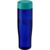 Bouteille Sport En Plastique Issu Des Océans Couvercle Plat 700ml ECO TEMPO Bleu Turquoise