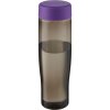 Bouteille Sport En Plastique Issu Des Océans Couvercle Plat 700ml ECO TEMPO Charbon Violet