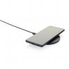 Chargeur Rapide Sans Fil En Plastique Recyclé 15W ROBY Noir Avec Téléphone Chargeur Rapide Sans Fil En Plastique Recyclé 15W ROBY Noir Avec Téléphone