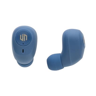 Écouteurs Sans Fil En Plastique Recyclé PALM Bleu Zoom écouteurs